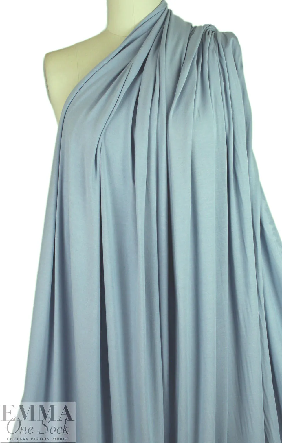 blue fog Oeko-Tex bamboo/spandex 4-way jersey