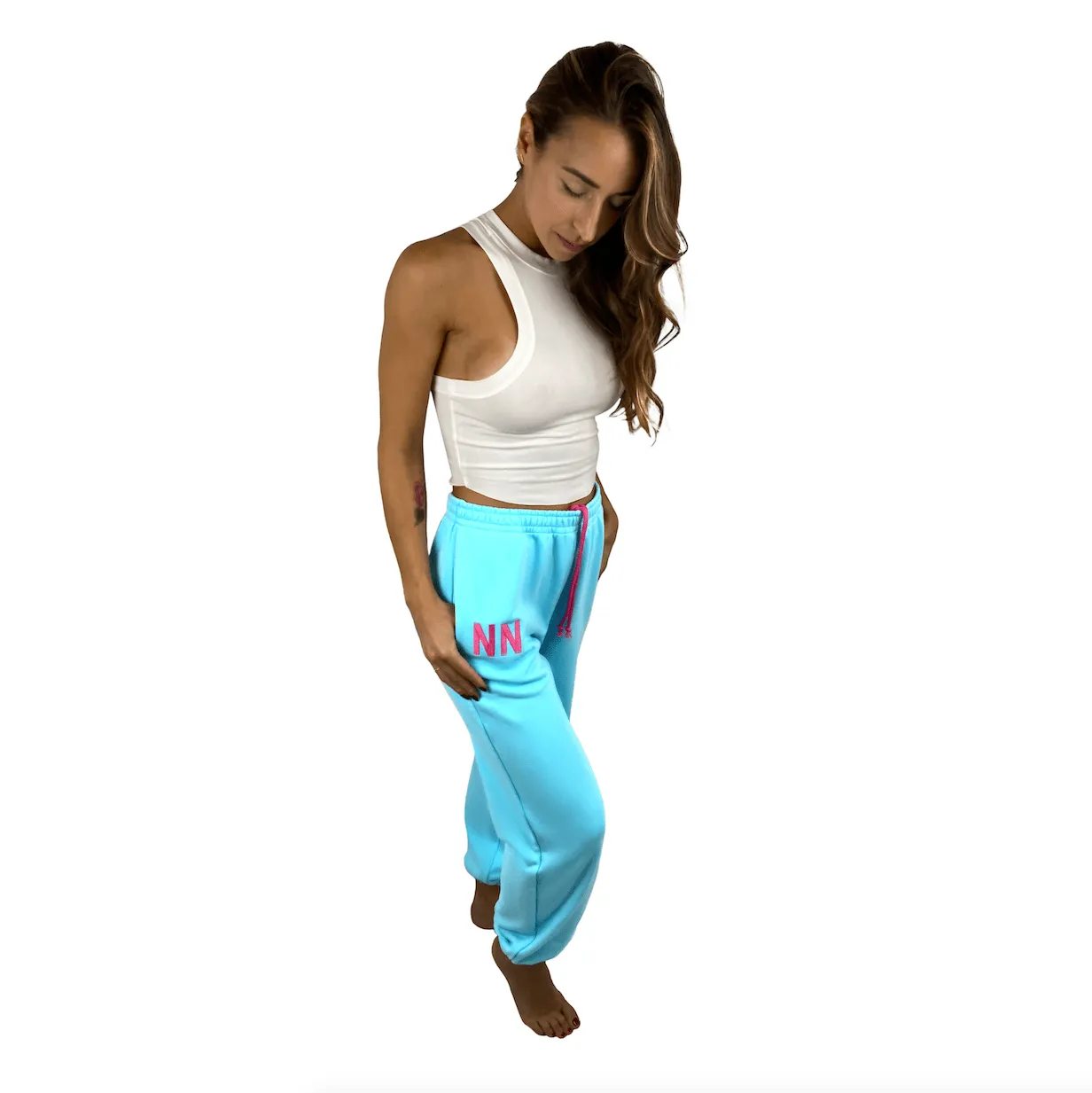 Blue Neon Jogger Naughties Sweat Pants