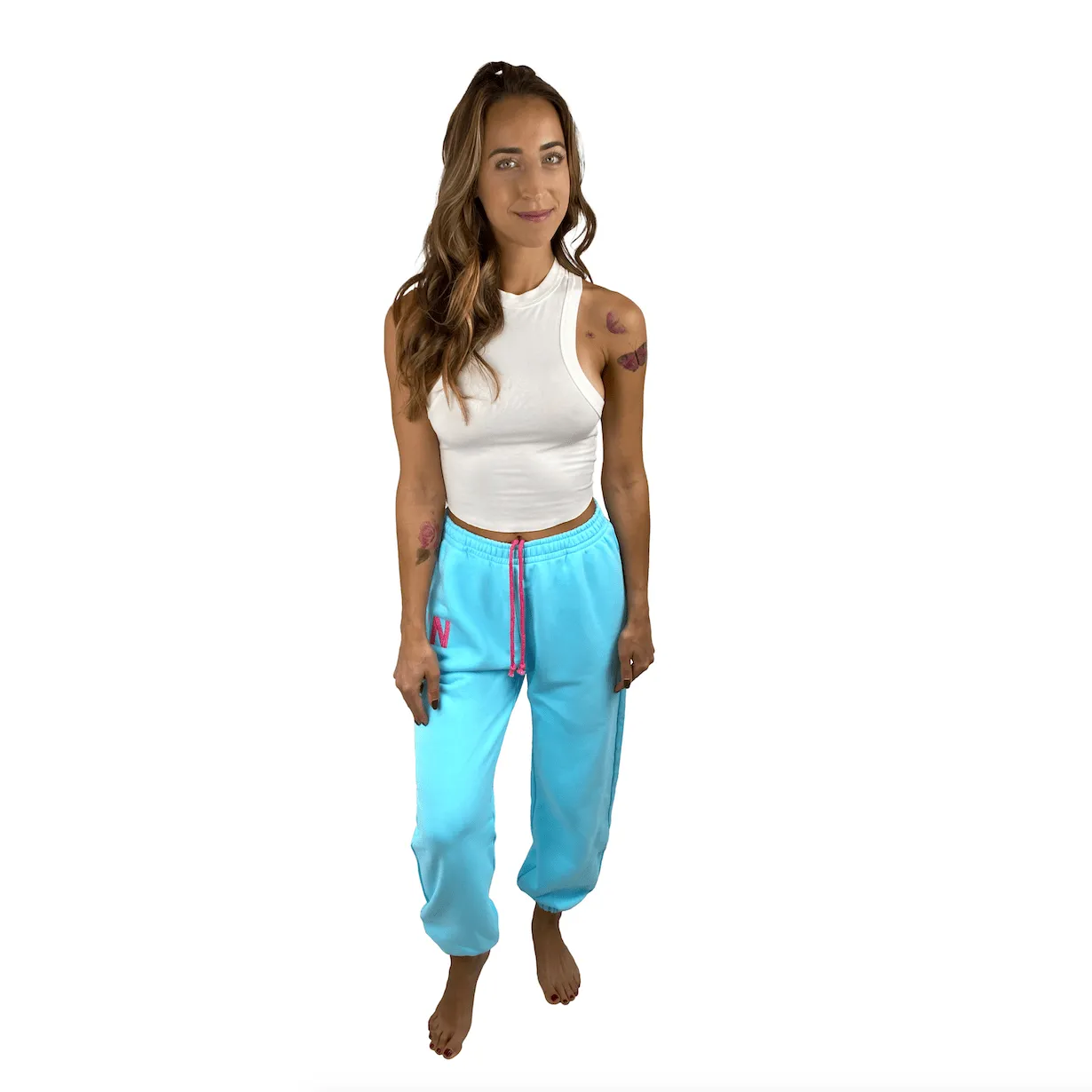 Blue Neon Jogger Naughties Sweat Pants
