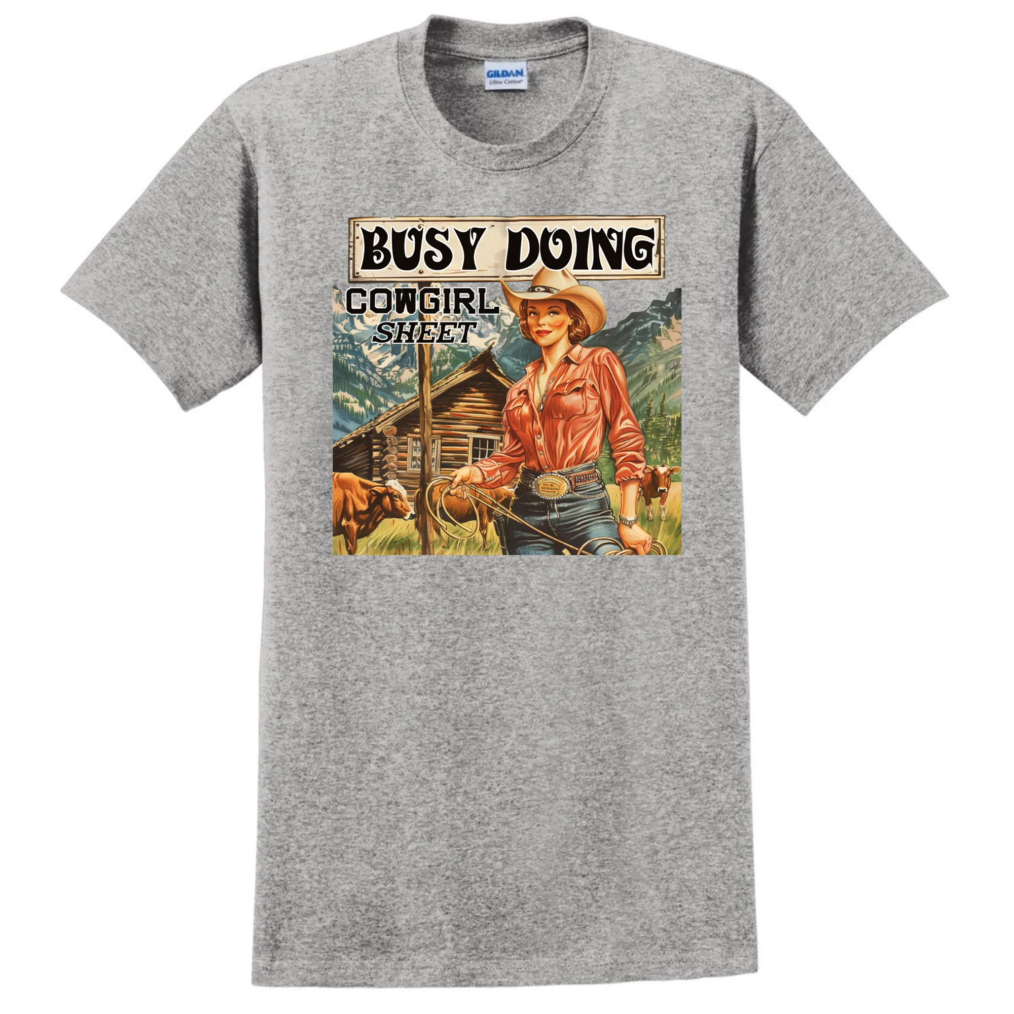Busy Doing Cowgirl Shit T-Shirt - Unisex Youth & Adult Sizes