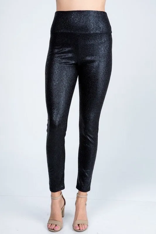 Casual Elegance Black Fancy Pants