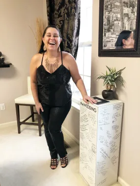 Casual Elegance Black Fancy Pants