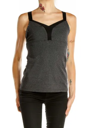 Charcoal Gray Athletic Tank Top