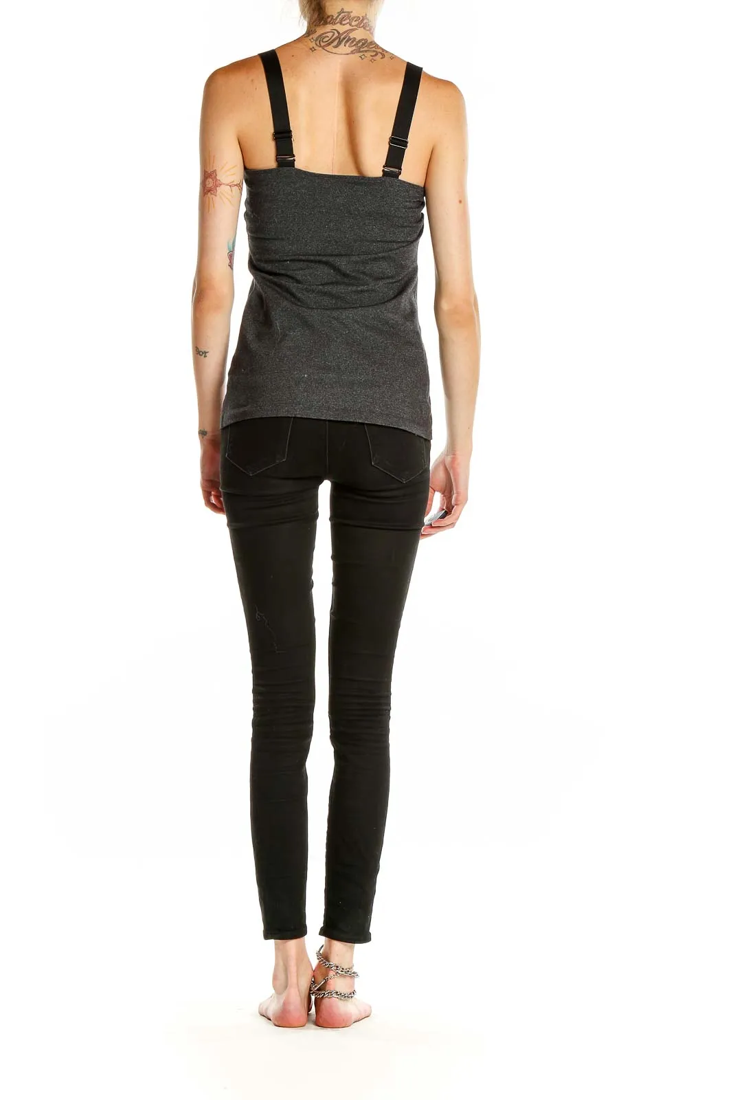 Charcoal Gray Athletic Tank Top