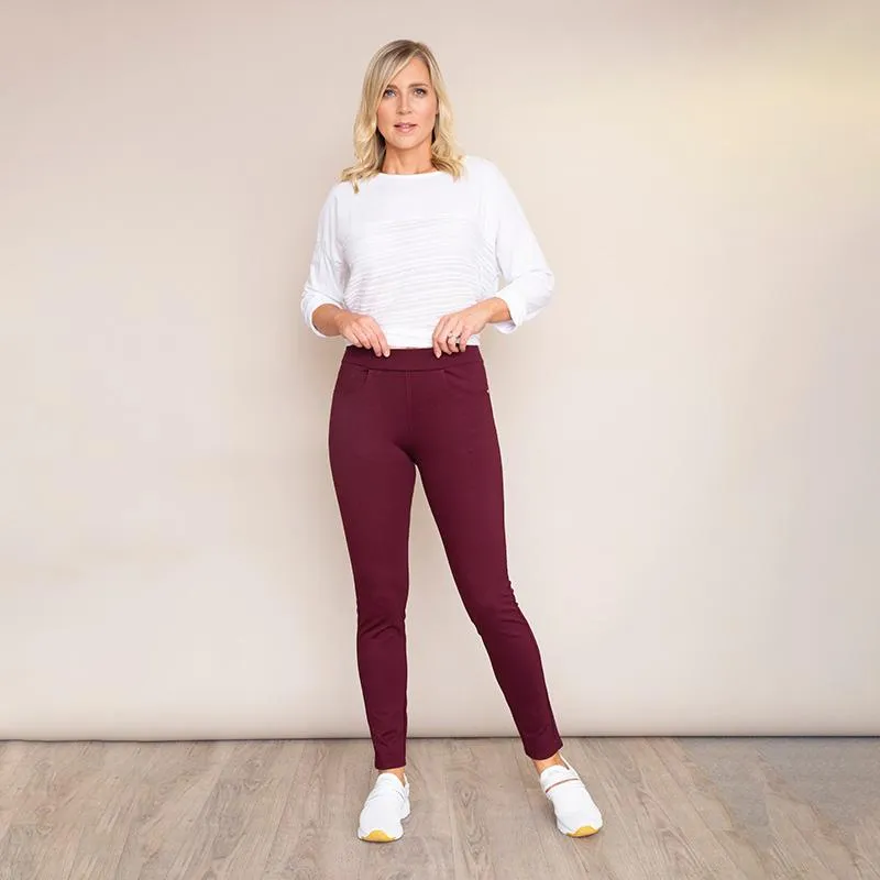 Chloe Leggings (Wine)