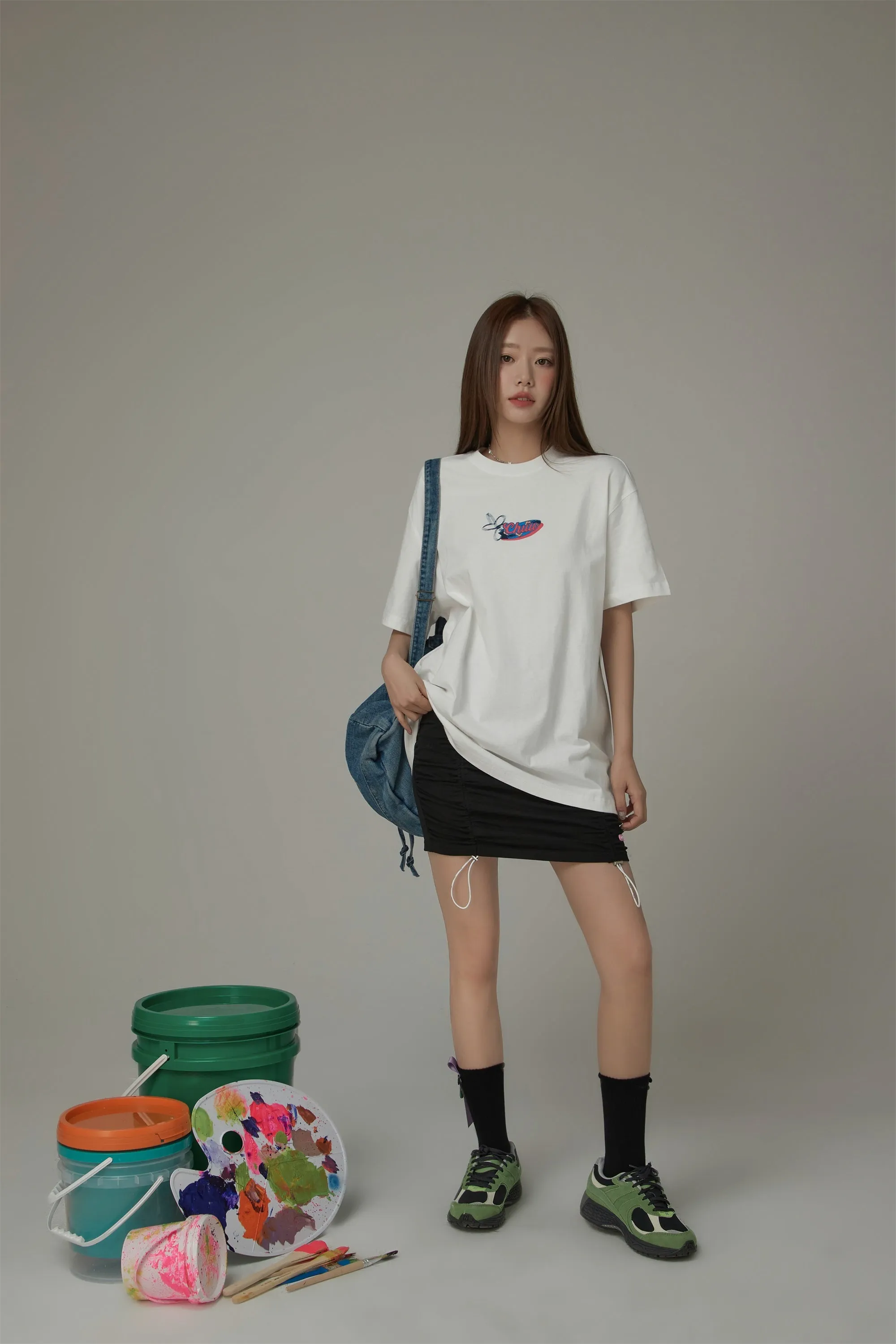 Create Vitamin C In Your Life Printed Design Cotton Loose Fit T-Shirt