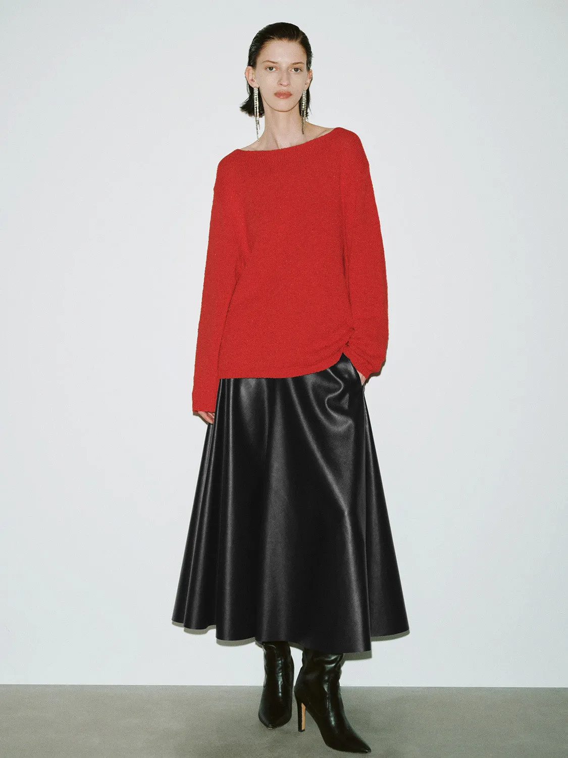 Crew Neck Loose Knitted T-Shirts