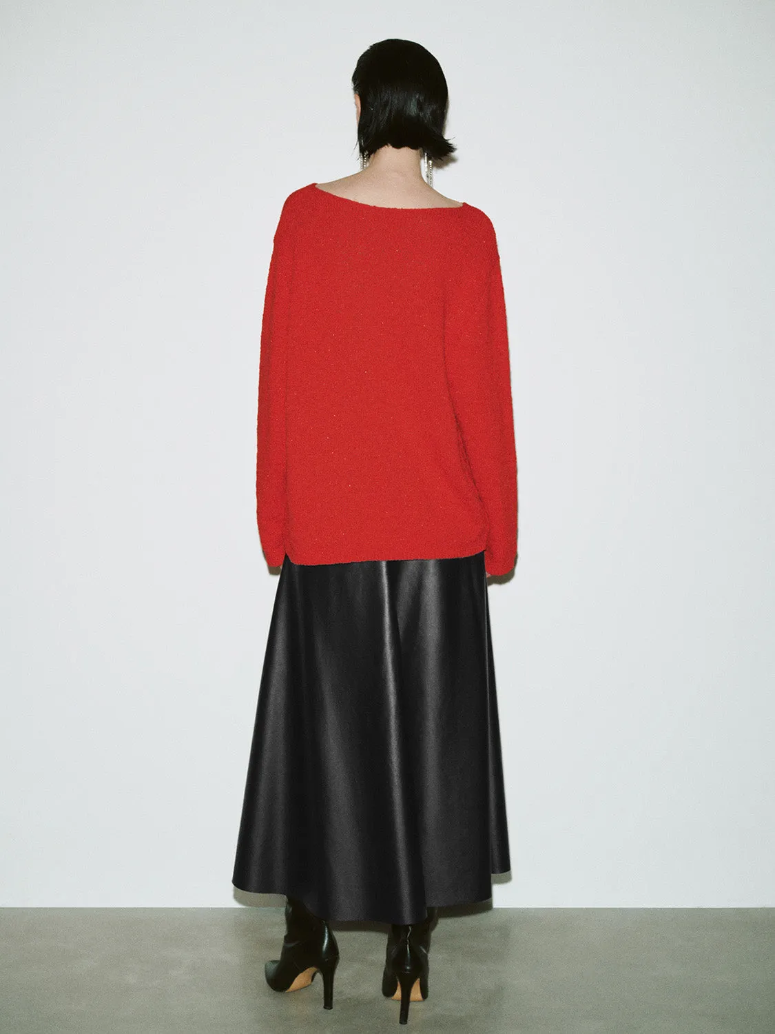 Crew Neck Loose Knitted T-Shirts