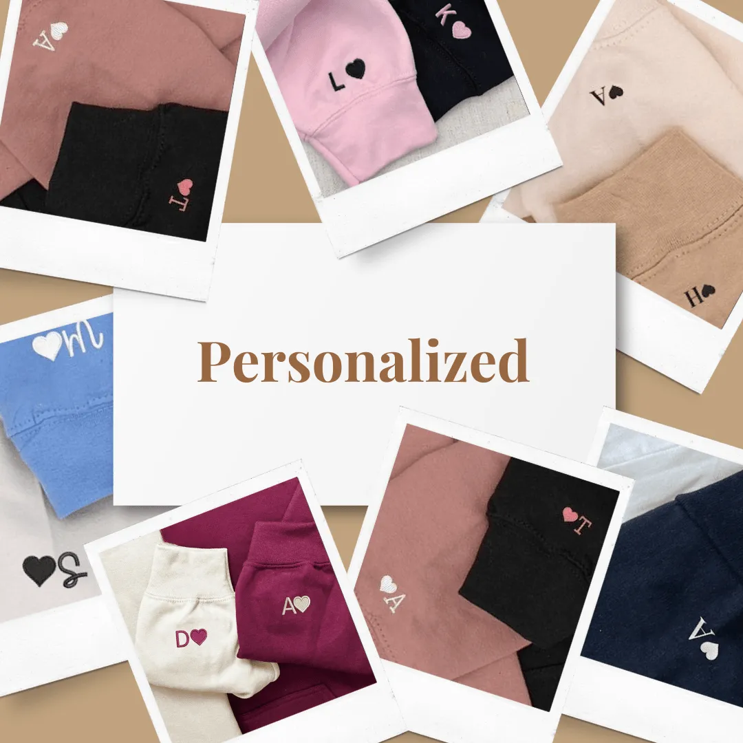 Cute Ogre x Princess Matching Couple Sweatshirts - Personalized Embroidered Sweatshirts For Couples
