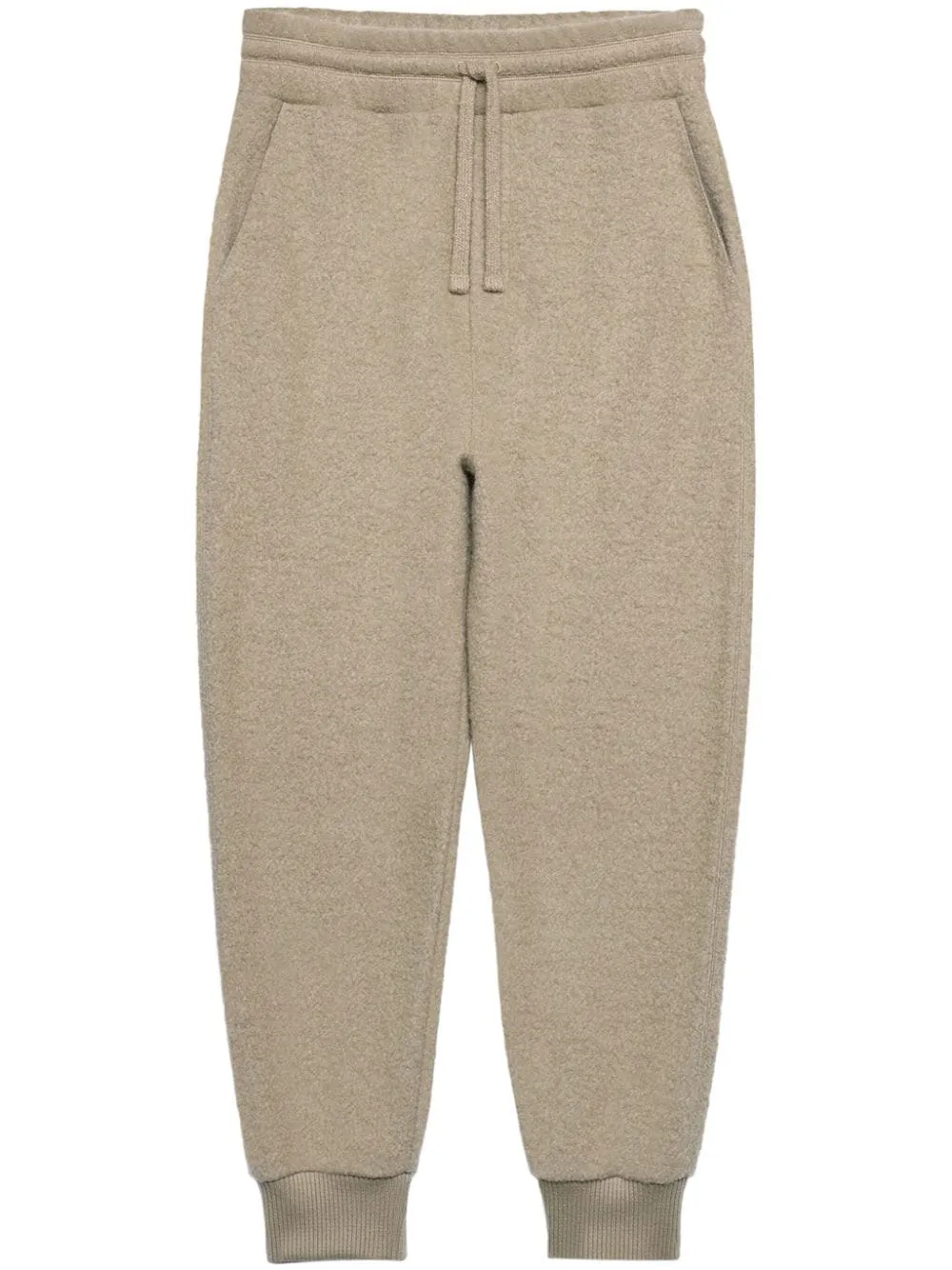 Drawstring Wool-Blend Track Pants