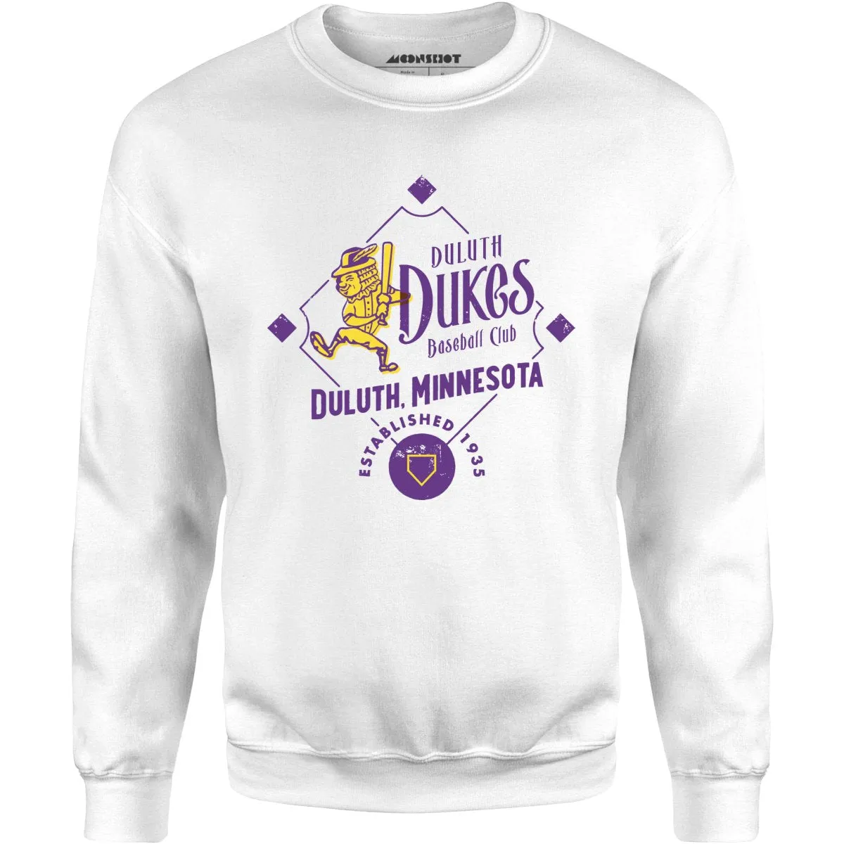 Duluth Dukes - Minnesota - Vintage Defunct Baseball Teams - Unisex Sweatshirt