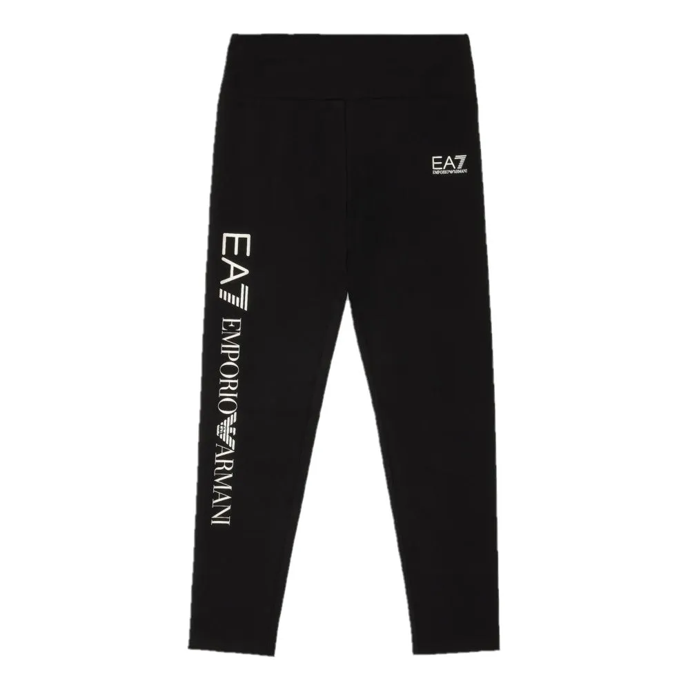 EA7 Shiny Girl Stretch-Cotton Leggings