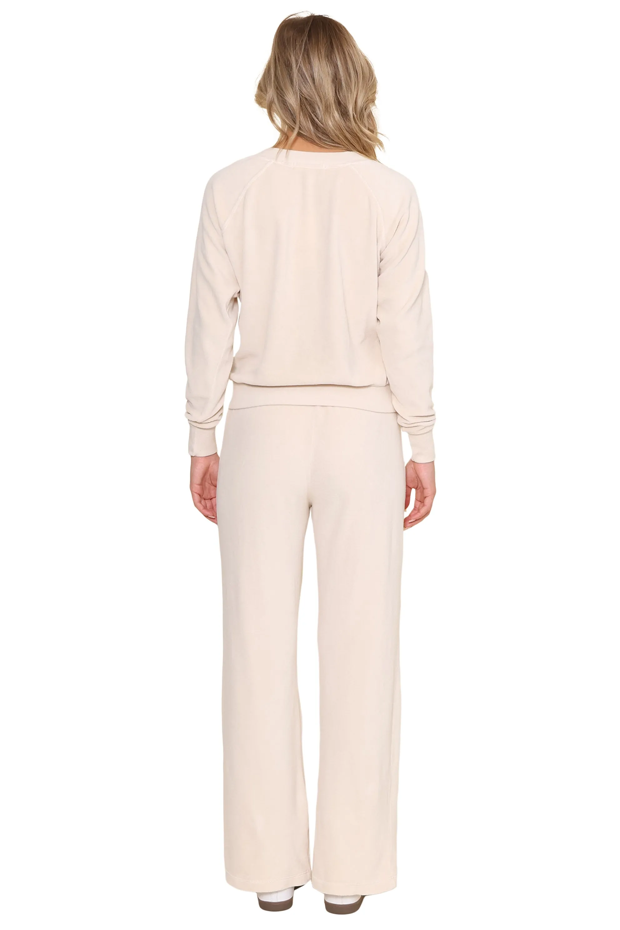 Ember Velour V Neck Sweatshirt