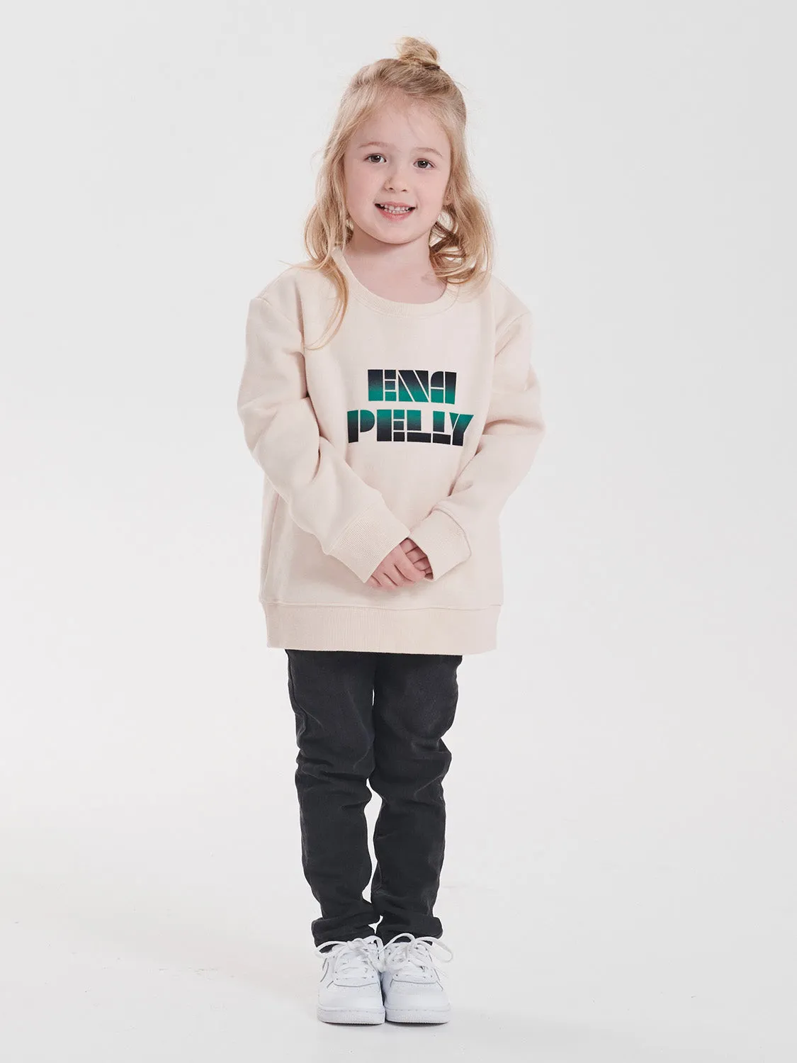 Ena Pelly Ombre Sweatshirt - Vintage White