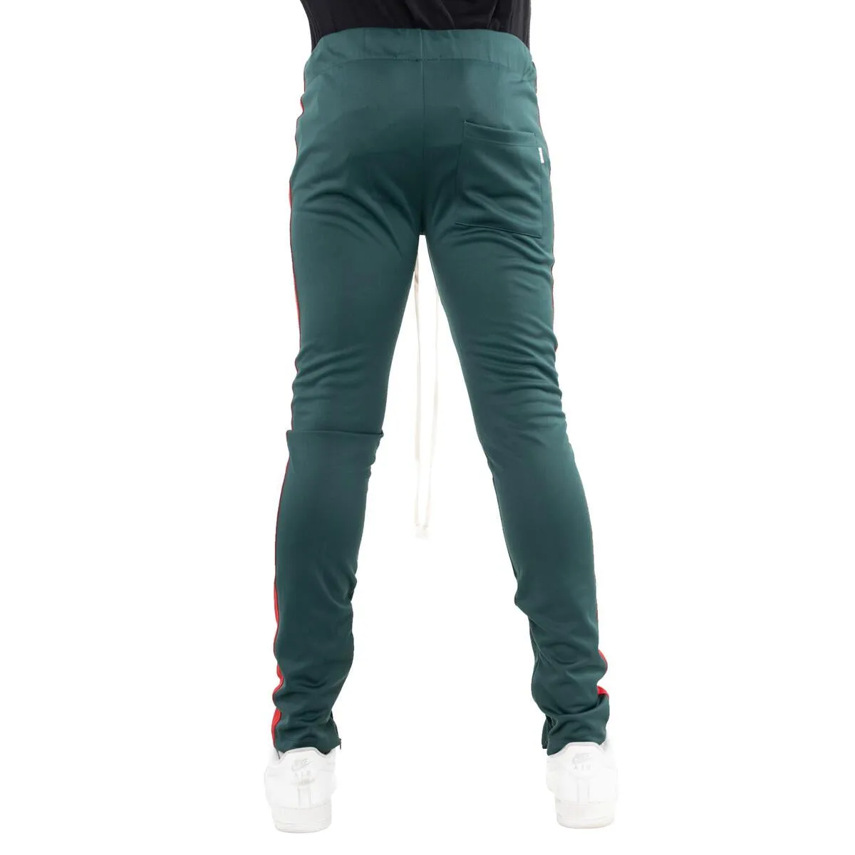 EPTM Green Track Pants w/Red Stripe