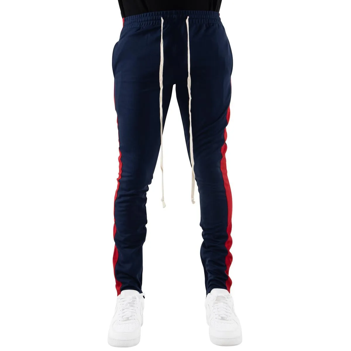 EPTM Navy Track Pants w/Red Stripe (w/Pull Strings)
