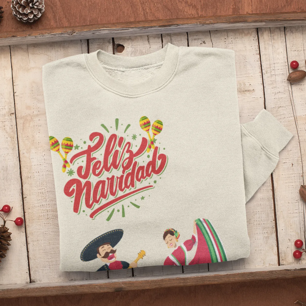 Feliz Navidad Sweatshirt, Merry Christmas Sweater, Navideño Tees, Spanish Xmas Shirt, Feliz Navidad 2023 Hoodie, Gift Idea, Nutcracker shirt
