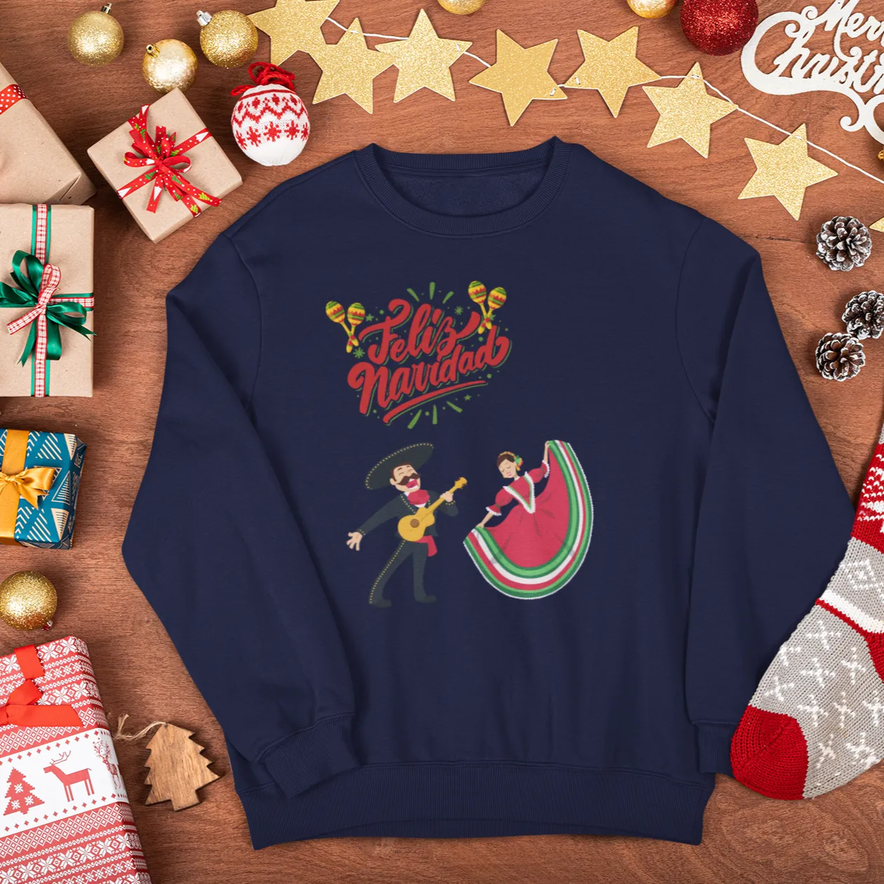 Feliz Navidad Sweatshirt, Merry Christmas Sweater, Navideño Tees, Spanish Xmas Shirt, Feliz Navidad 2023 Hoodie, Gift Idea, Nutcracker shirt