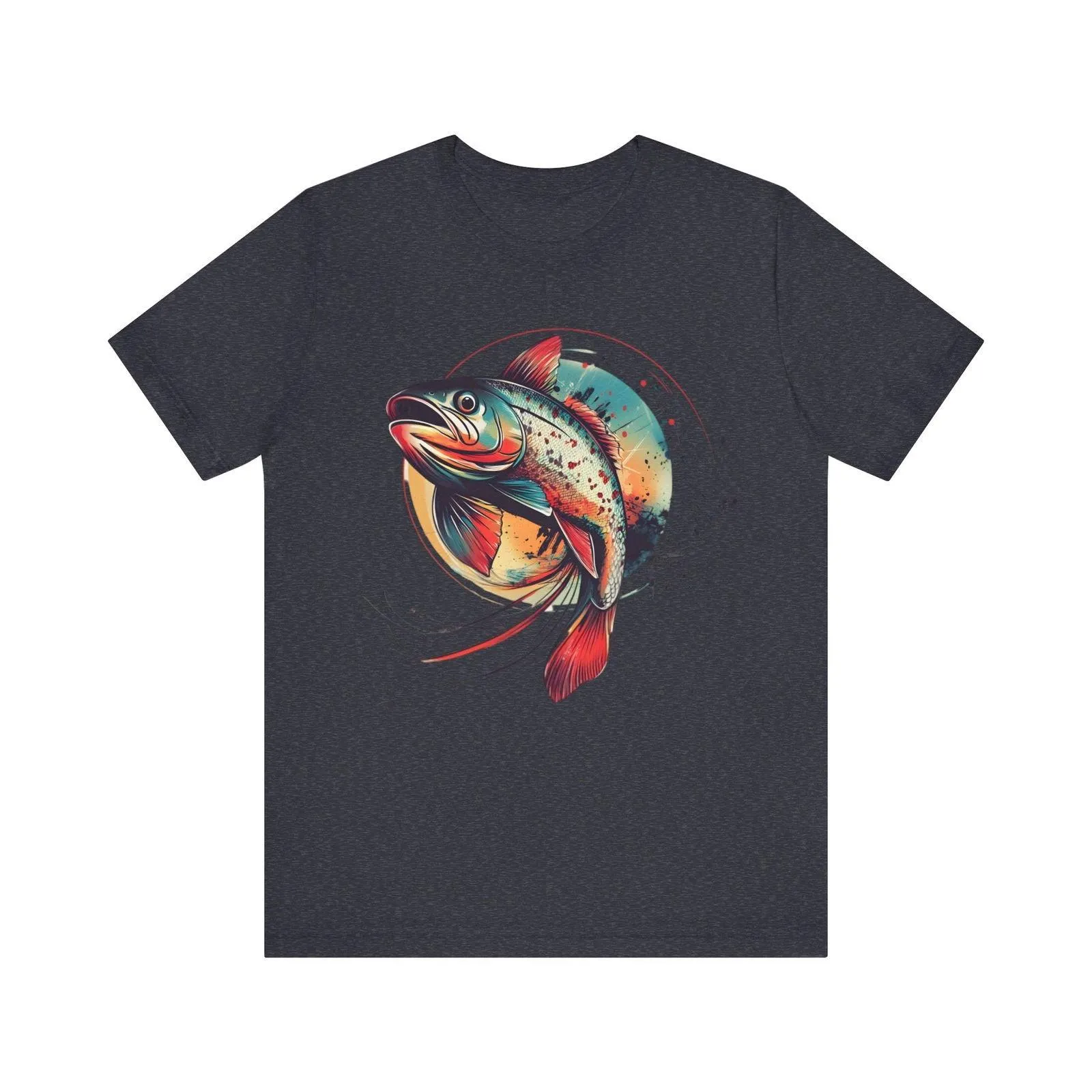 Fishing Vibrant Trout Splash T Shirt