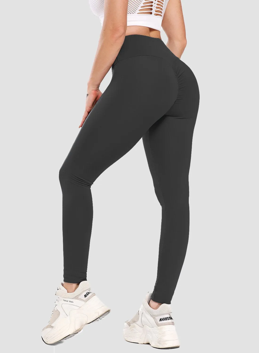 Fittoo Gym Scrunch Leggings Back Scrunch Ruched butt Women Sport Leggings