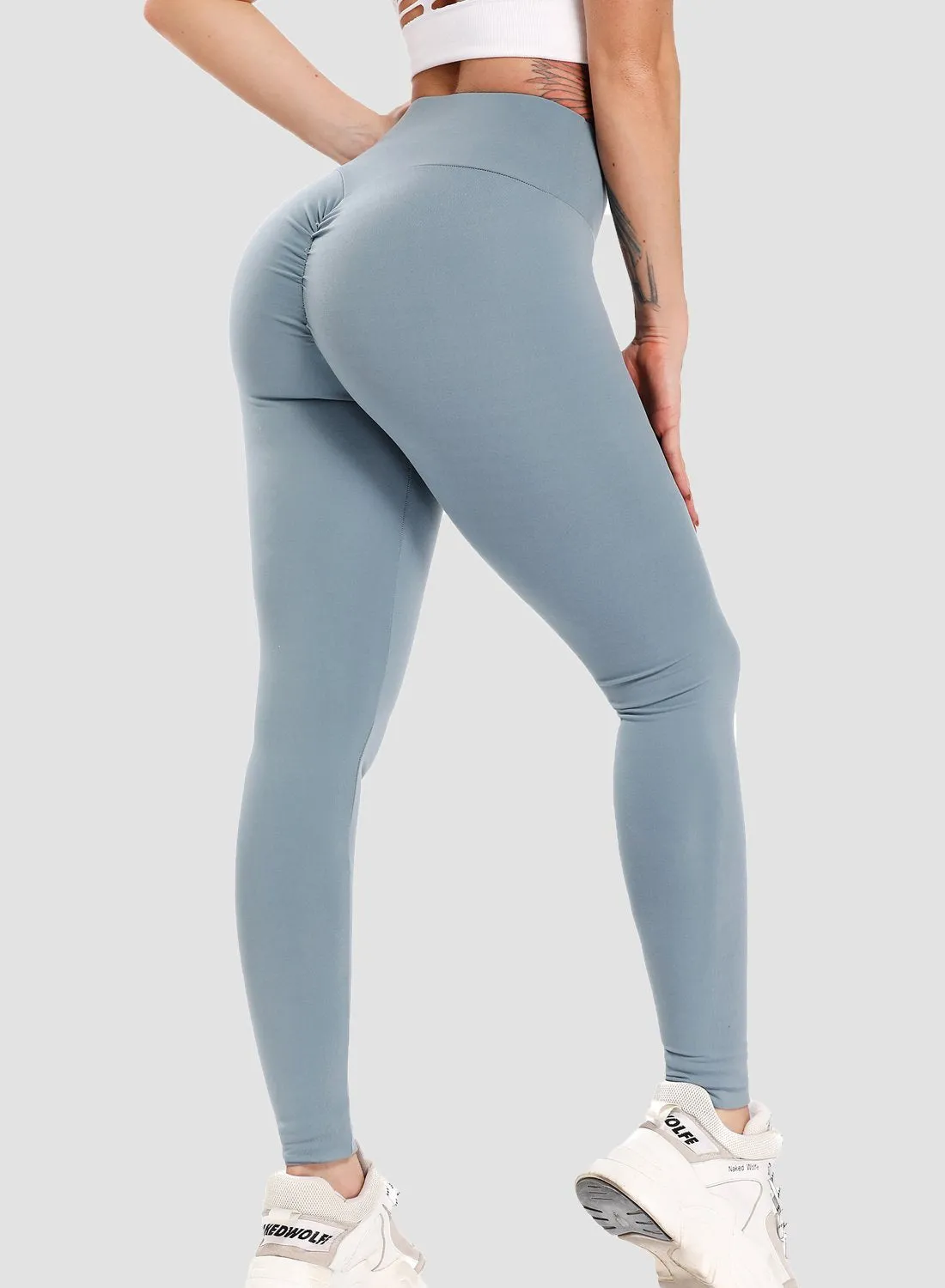 Fittoo Gym Scrunch Leggings Back Scrunch Ruched butt Women Sport Leggings