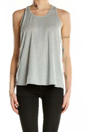 Gray Racerback Athletic Tank Top