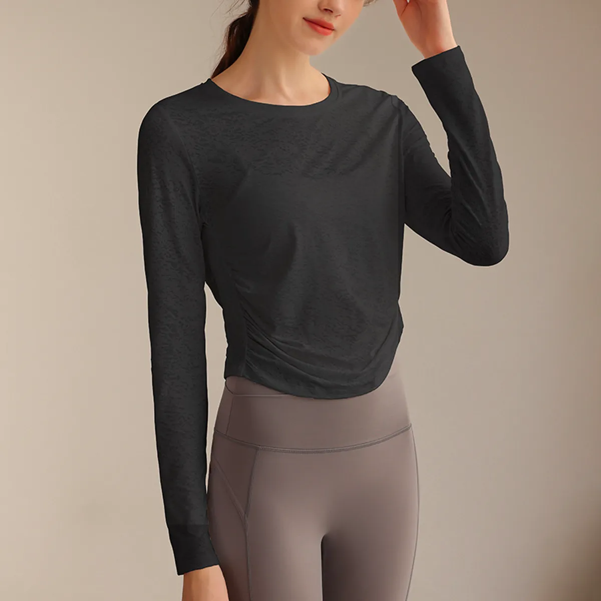 Jacquard Yoga Top