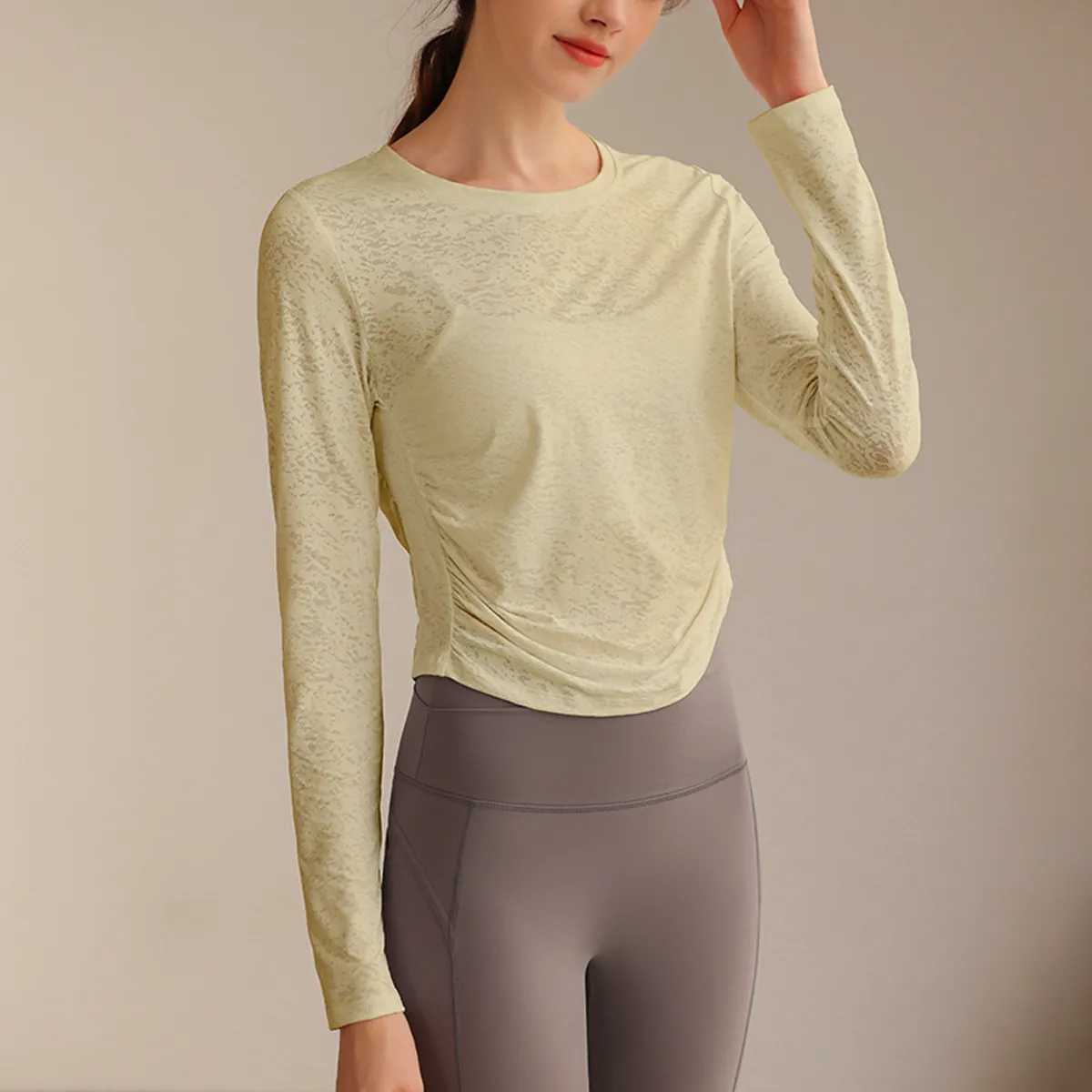 Jacquard Yoga Top