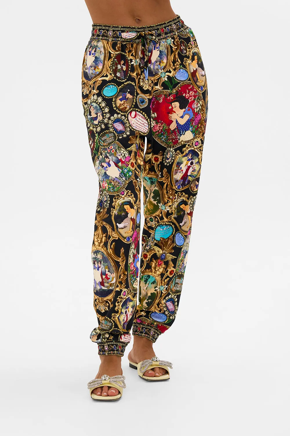 JERSEY TRACK PANT WITH SILK DETAILS HAPPILY EVER AFTER