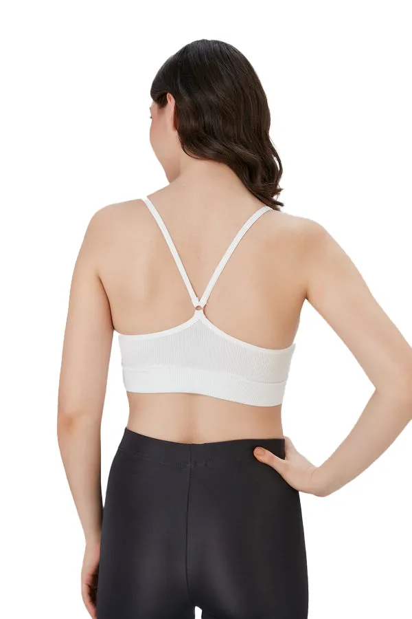 Juniors' and Women's Workout Wear, Spaghetti Strap Racer Back Bra Top