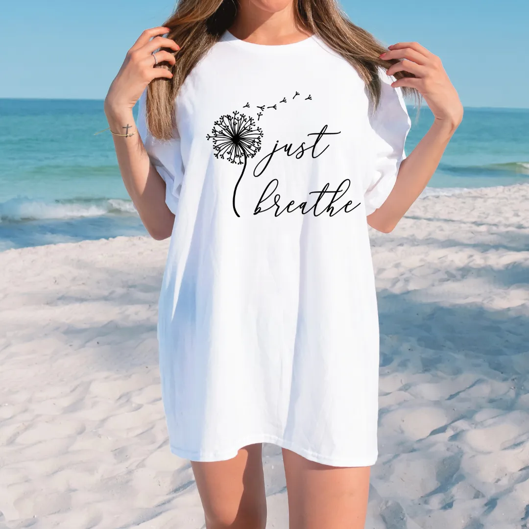 Just Breathe Inspirational T-shirt