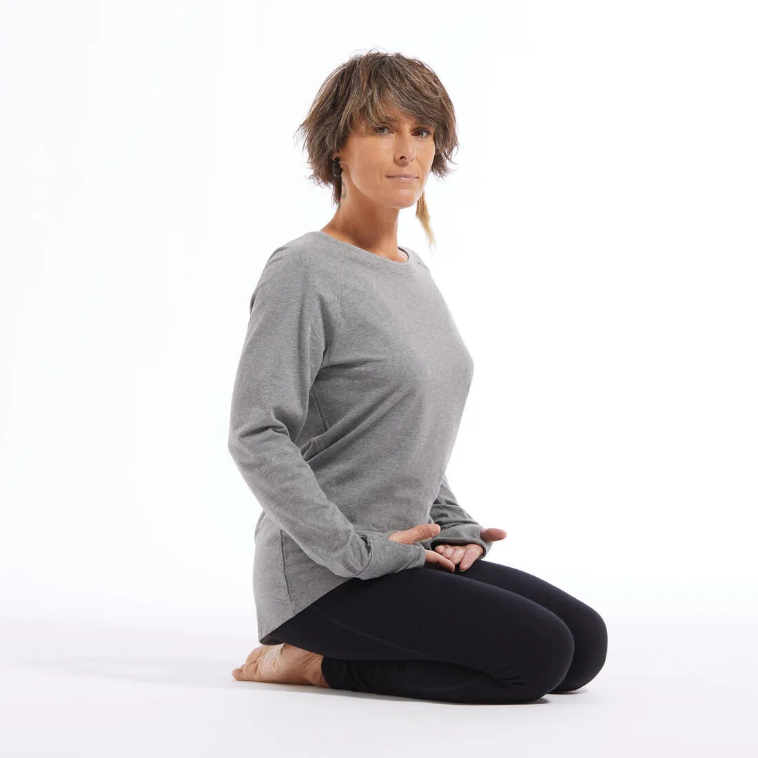 Kimjaly Women's Long-Sleeved Yoga T-Shirt