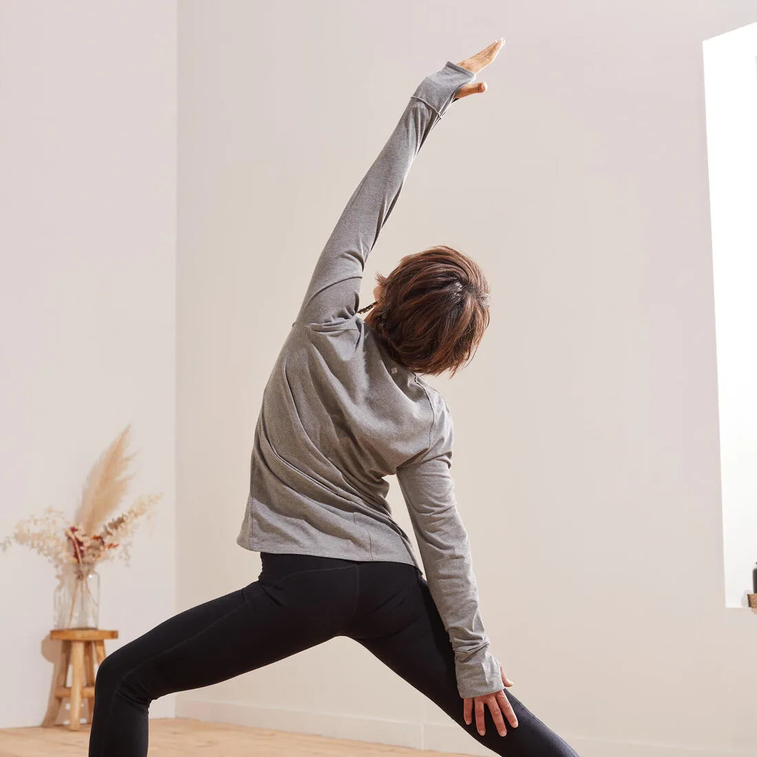 Kimjaly Women's Long-Sleeved Yoga T-Shirt