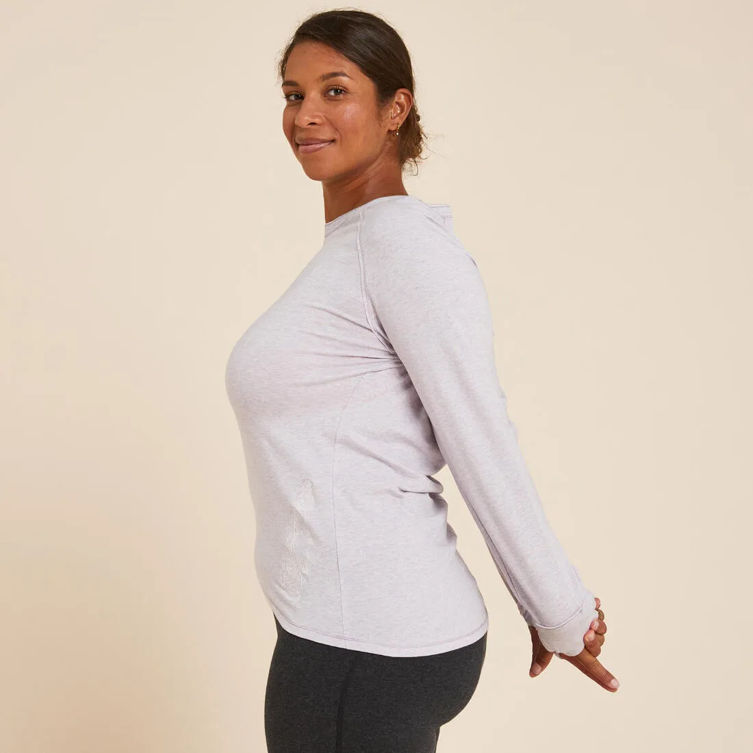 Kimjaly Women's Long-Sleeved Yoga T-Shirt
