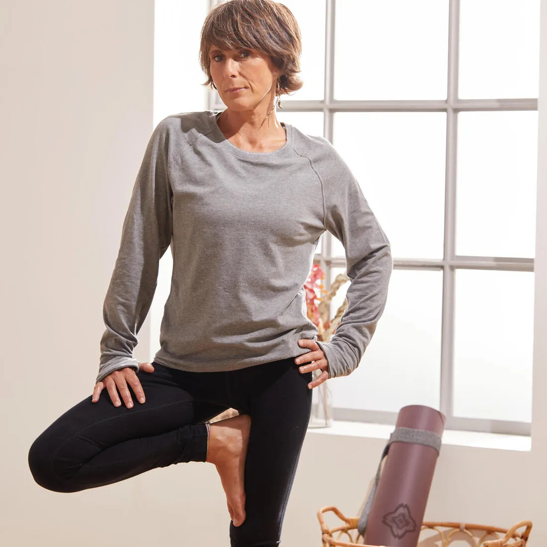 Kimjaly Women's Long-Sleeved Yoga T-Shirt