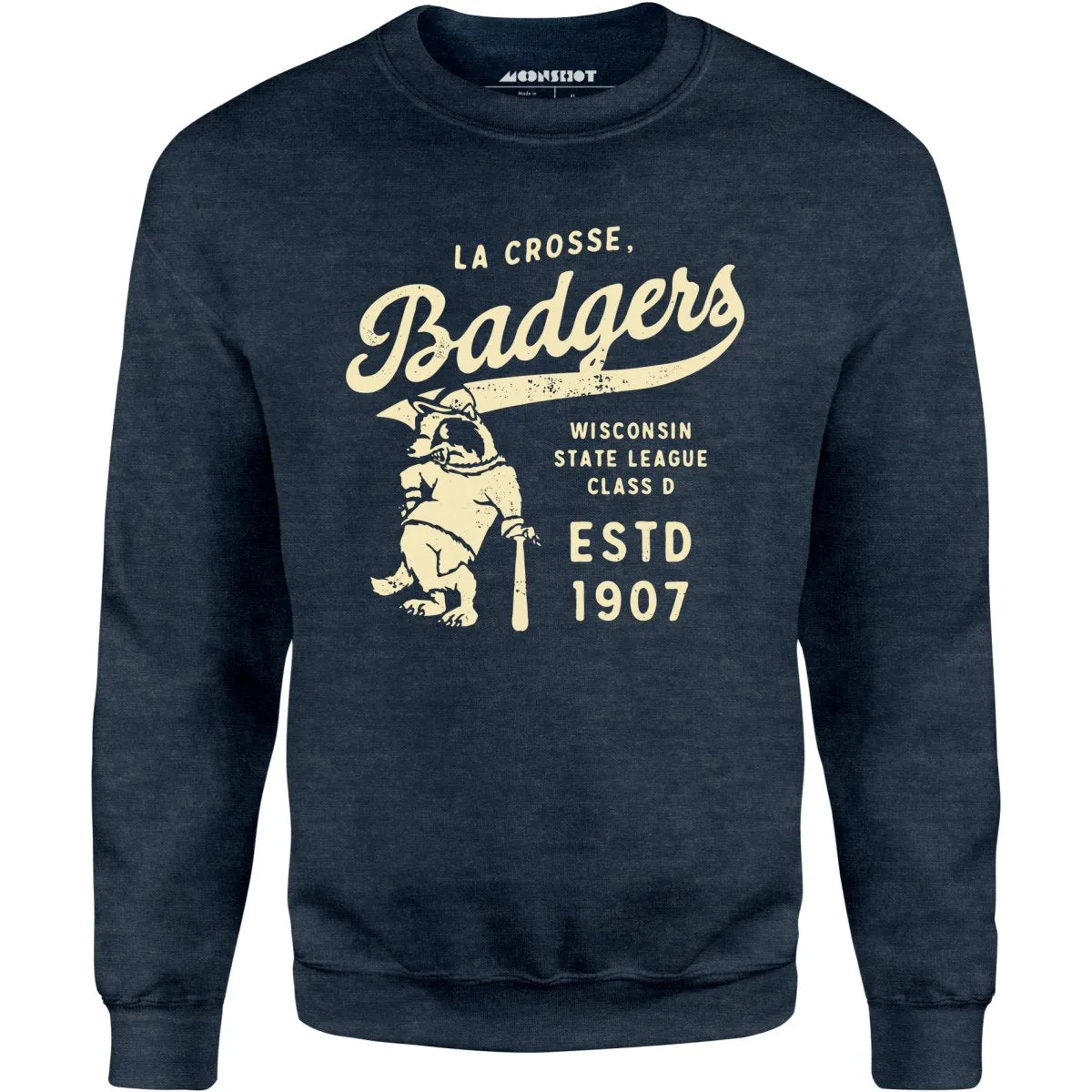La Crosse Badgers - Wisconsin - Vintage Defunct Baseball Teams - Unisex Sweatshirt