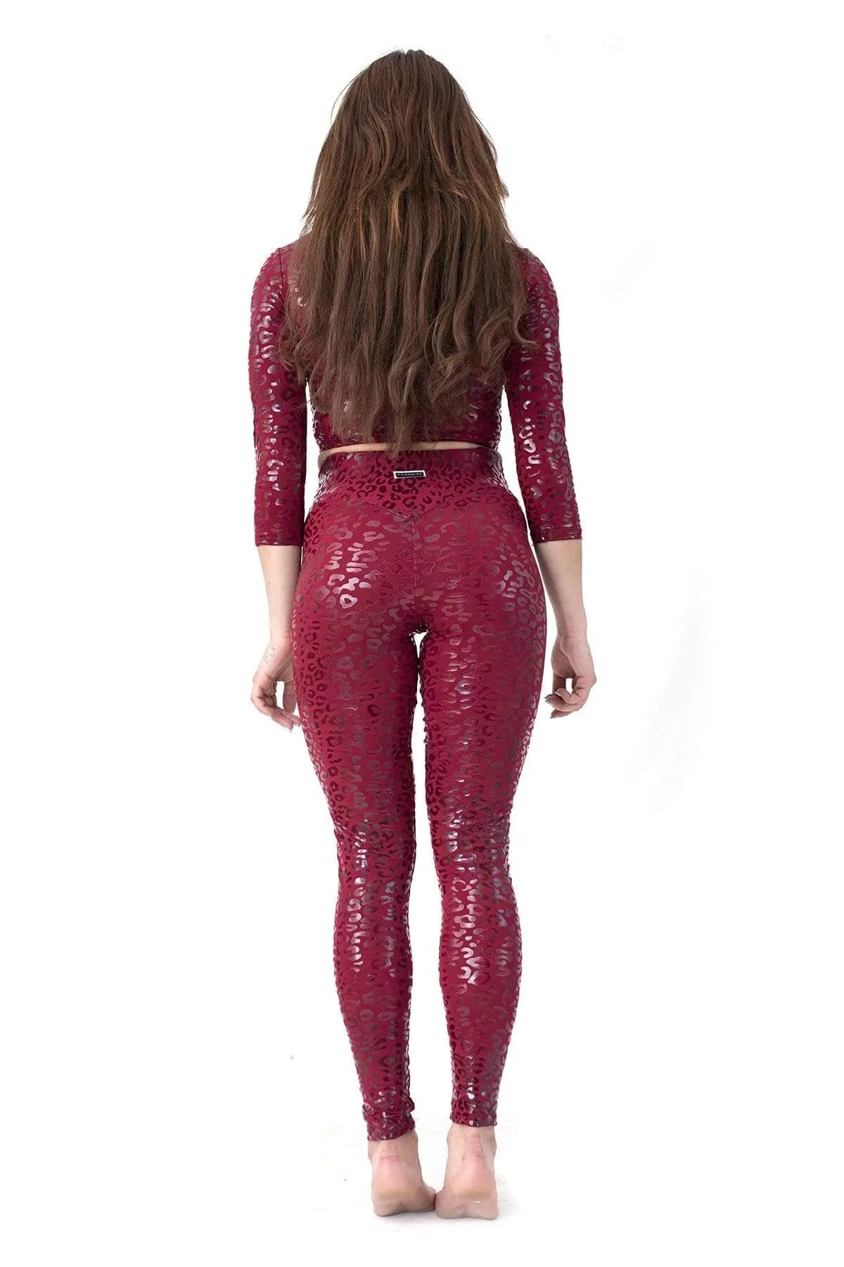 Leggings Sticky Superhero V-String Leopard Cherry - XS ONLY