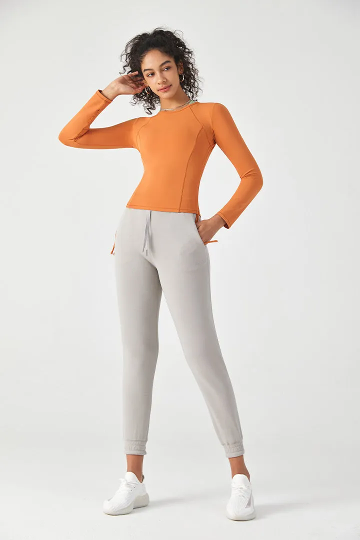 Long Sleeve Yoga Tops with Thumb Hole