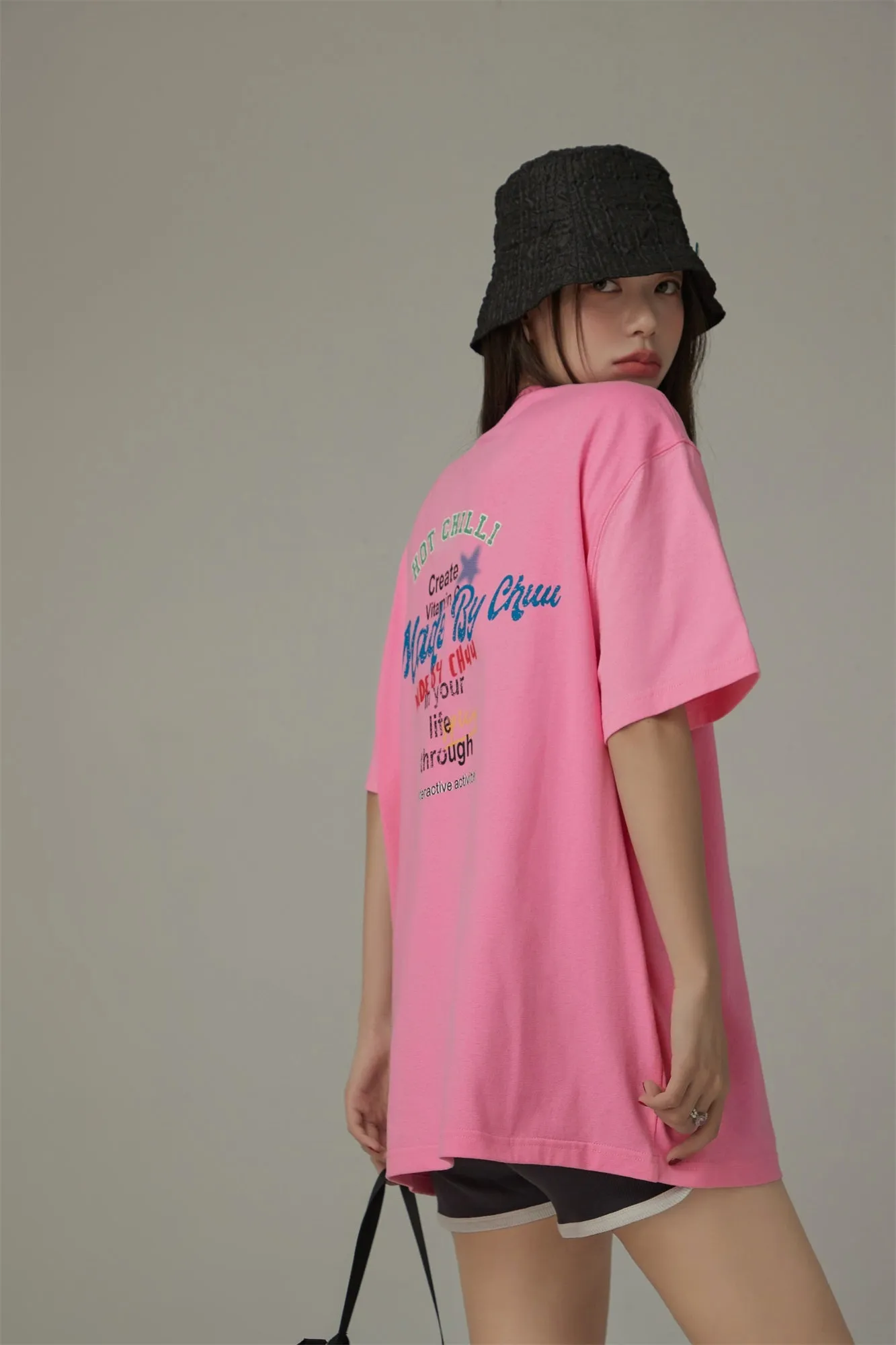 Made By Chuu Lettering Loose Fit T-Shirt