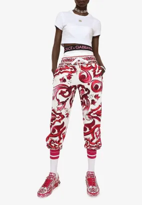 Majolica Print Track Pants