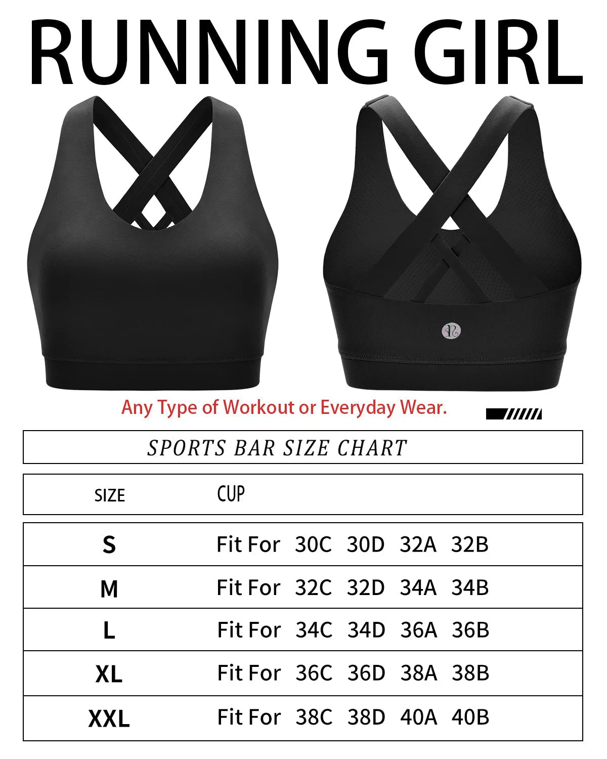 Medium Support Strappy Sports Bra
