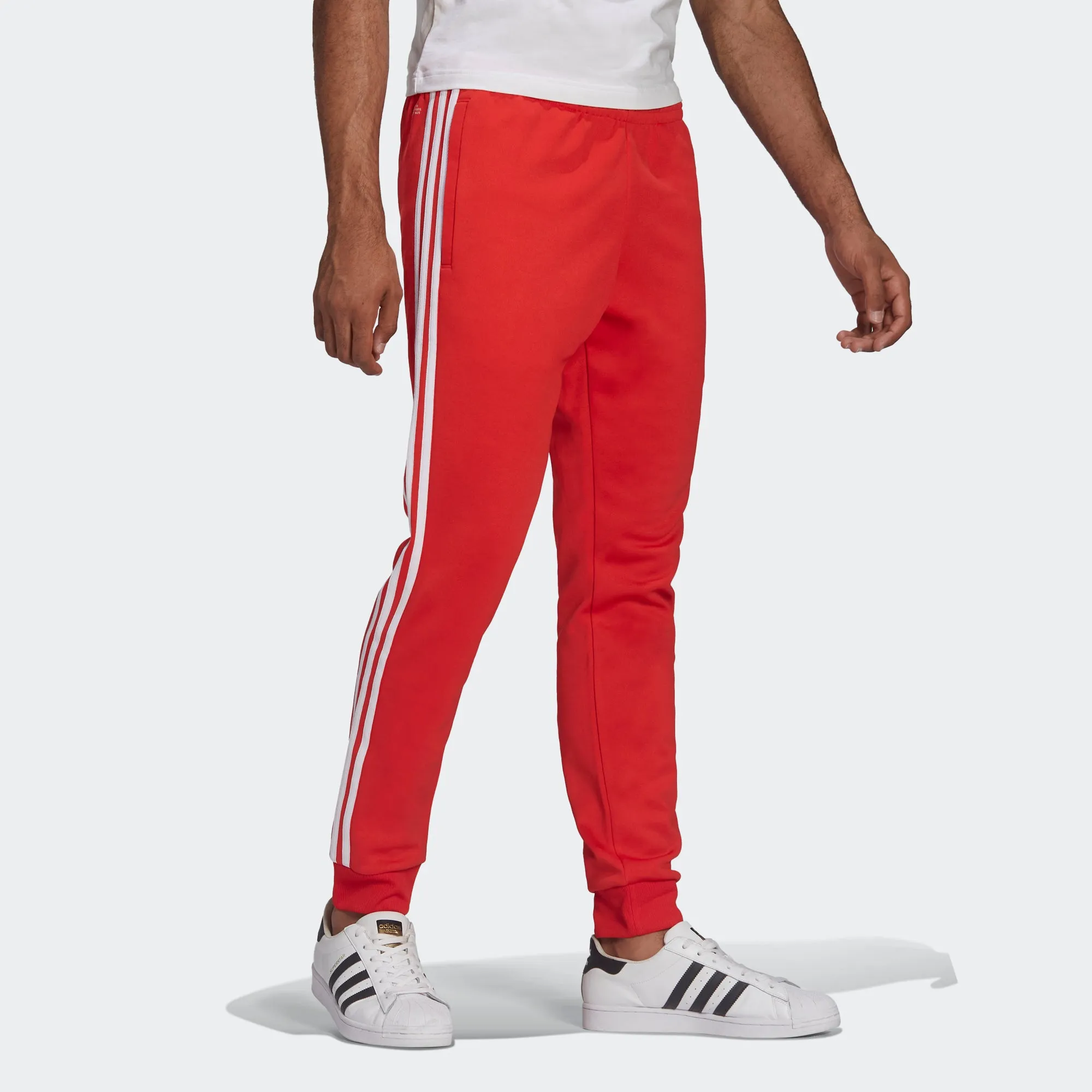 Men's adidas Originals Adicolor Classics Primeblue SST Track Pants Vivid Red