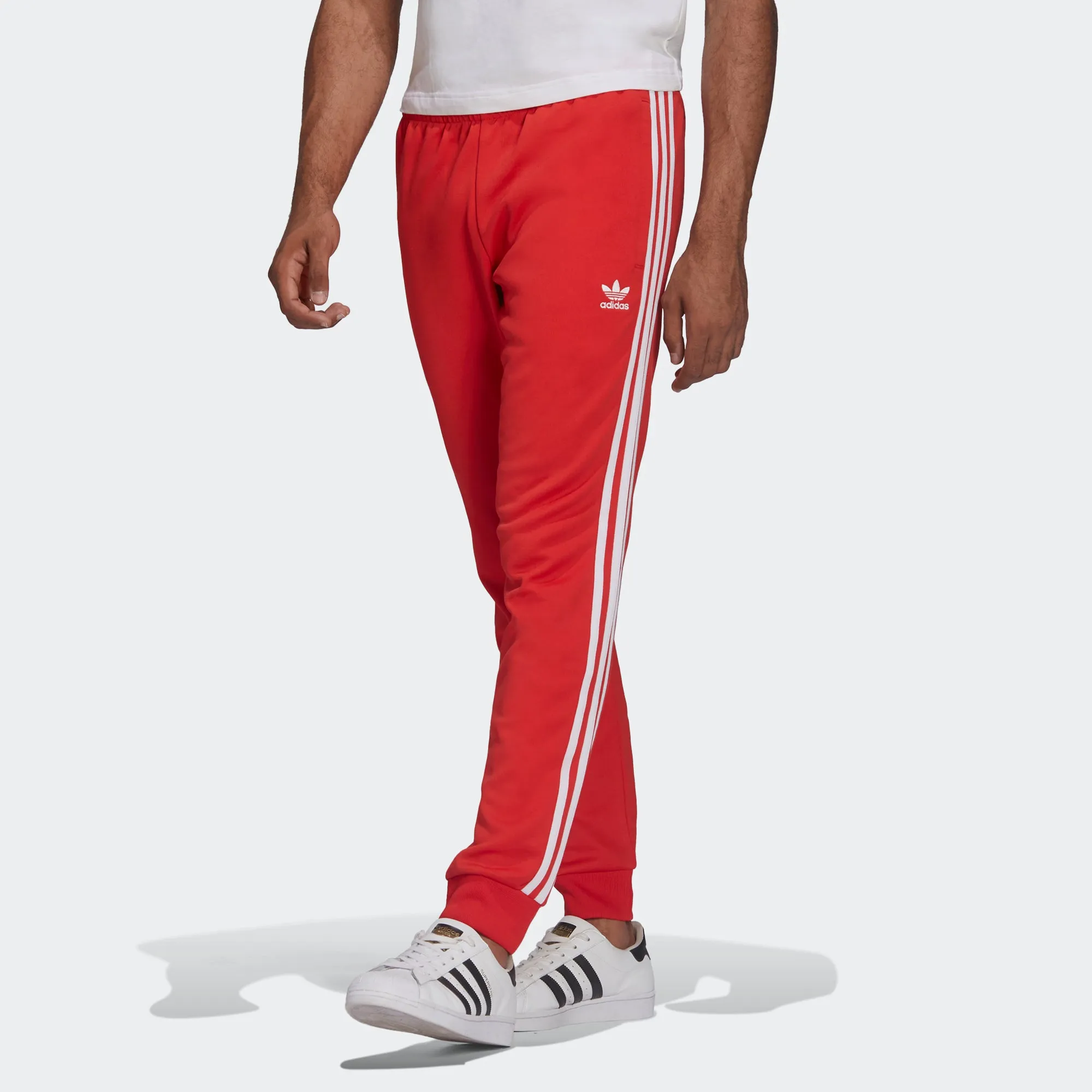 Men's adidas Originals Adicolor Classics Primeblue SST Track Pants Vivid Red