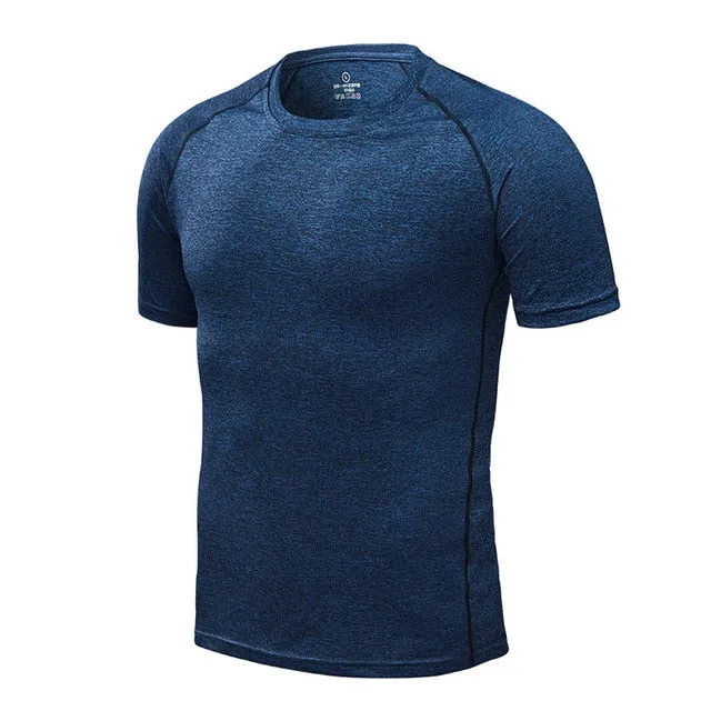 Men's Quick Dry Compression Running t-Shirts Gym Fitnesswear