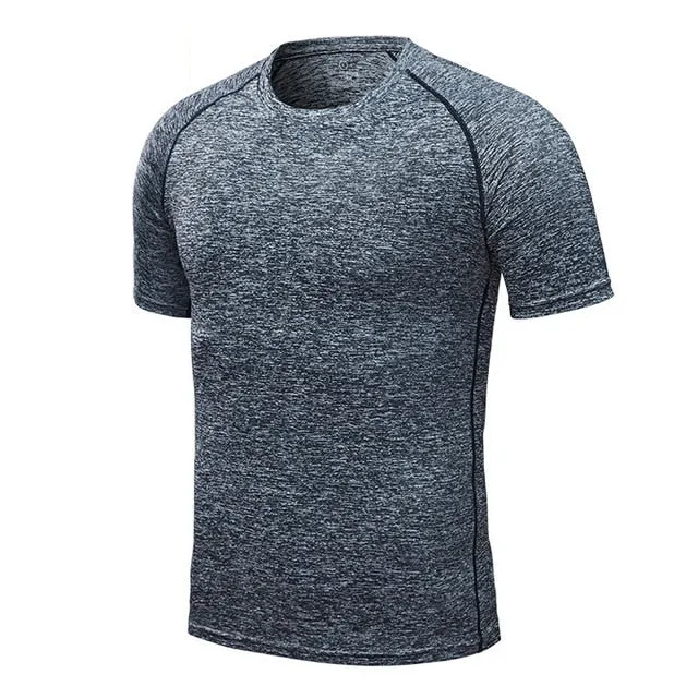 Men's Quick Dry Compression Running t-Shirts Gym Fitnesswear