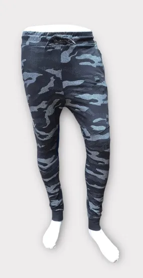 Men's slim cuffed Track Pants #250181Y BLACK