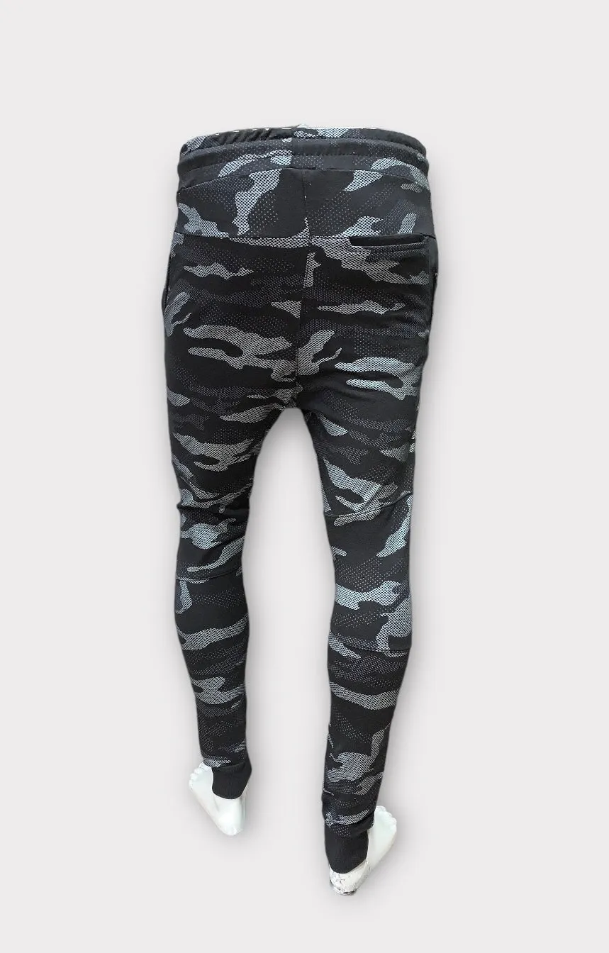 Men's slim cuffed Track Pants #250181Y BLACK