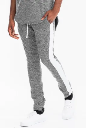 Men's Static Print Fabric Track Pants