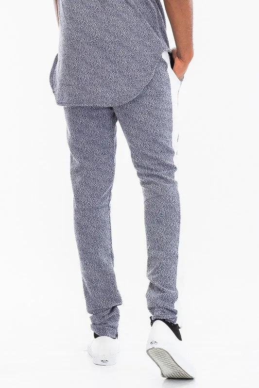 Men's Static Print Fabric Track Pants