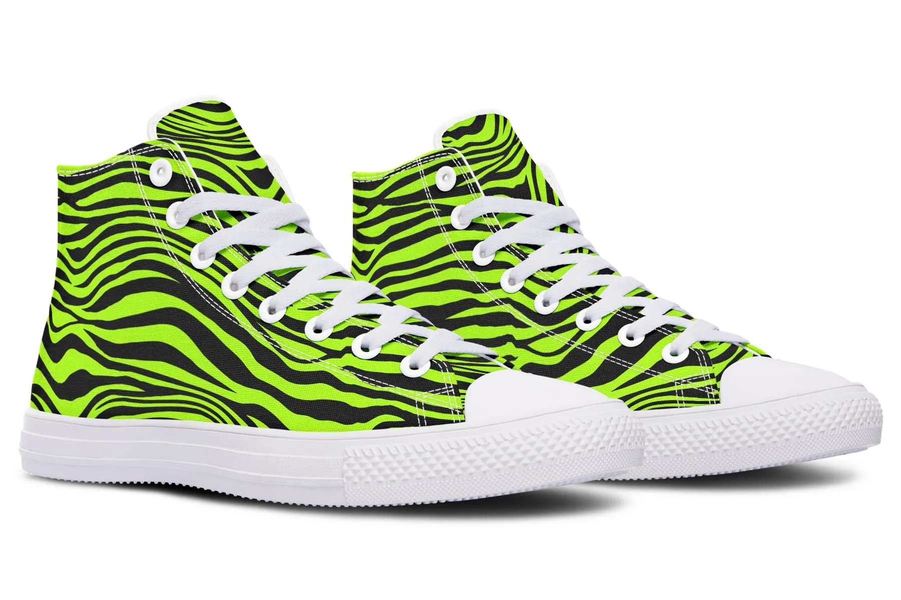 Neon Zebra High Tops